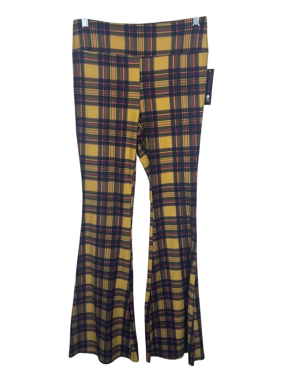 No Boundaries flare plaid pants size medium - Picture 3 of 5
